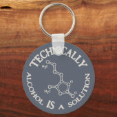 アルコール、解決策 キーホルダー (正面)