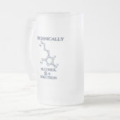 アルコール、解決 フロストグラスビールジョッキ (正面左)