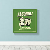 アルコール: 1杯お飲み感じよ キャンバスプリント (インサイチュ (ウッドフロア))