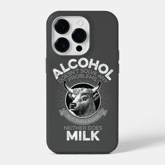 アルコール vs. 牛乳 iPhoneケース (裏面)