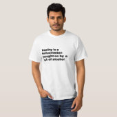 アルコールTシャツの引用文の白 Tシャツ (正面フル)