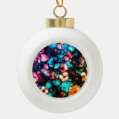 アルコ鮮やかールインクパターン セラミックボールオーナメント (正面)