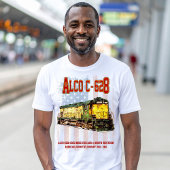 アルコC-628ディーゼル機関車とアメリカ国旗 Tシャツ