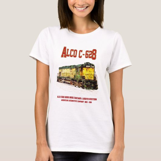 アルコC-628別名アルコセンチュリー628ディーゼル機関車 Tシャツ (正面)
