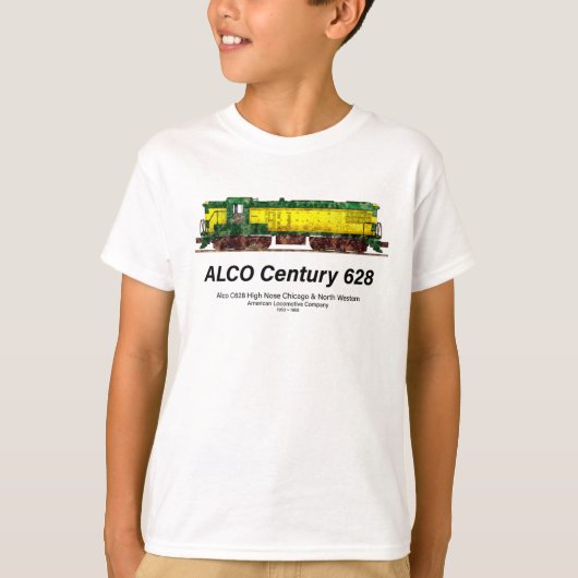 アルコC-628別名アルコセンチュリー628ディーゼル機関車 Tシャツ (正面)