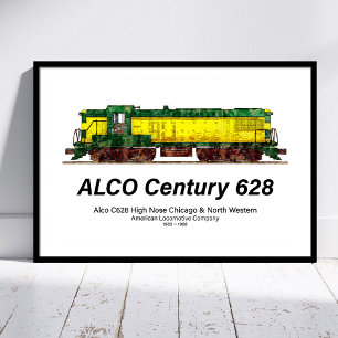 アルコC-628 ディーゼル機関車 アルコ センチュリー628 ポスター