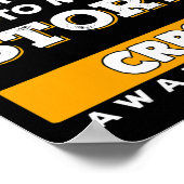 アルゴジストロフィー認識度リボン – CRPSパット用ギフト ポスター (角)