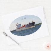 アルゴスコシアのステッカー 楕円形シール (封筒)