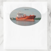 アルゴテラのステッカー 楕円形シール (バッグ)