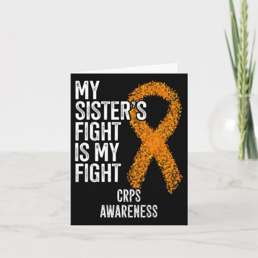 アルゴディストロフィー 私の姉妹の闘いは私の闘い CRPS A カード (正面)