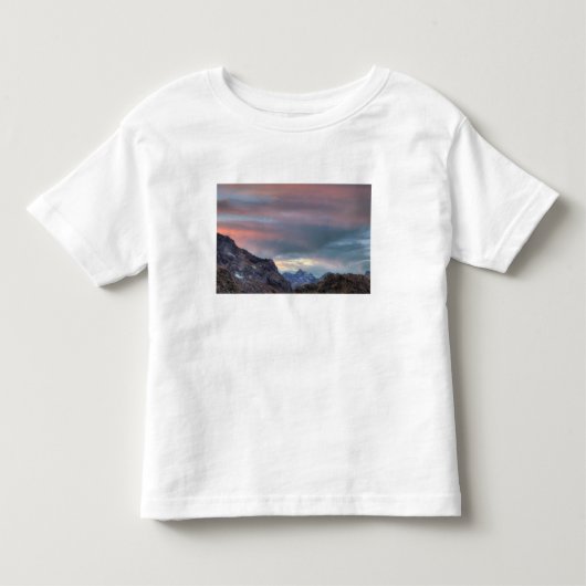 アルゴノートピーク 日没 トドラーTシャツ (正面)