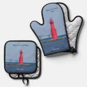 アルゴマのピアス灯 鍋つかみ&鍋敷きセット (正面/裏面)