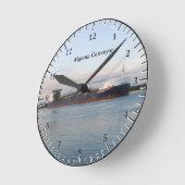 アルゴマコンベアウォールクロック ラウンド壁時計 (傾斜)