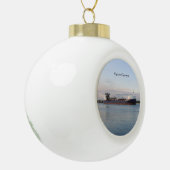 アルゴマコンベアボールまたはスノーフレークオーナメント セラミックボールオーナメント (左)