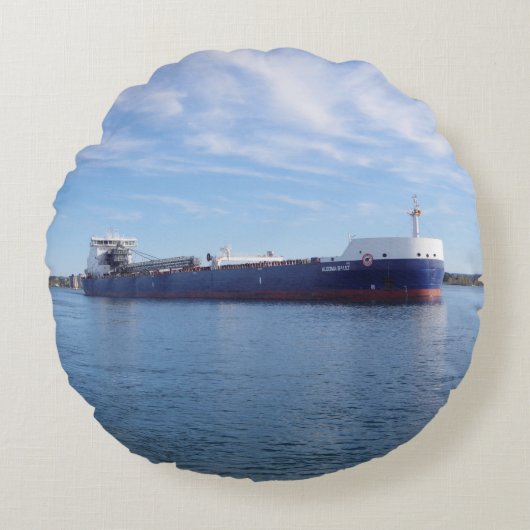 アルゴマソルト円枕 ラウンドクッション (正面)