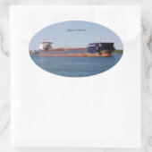 アルゴママリナーステッカー 楕円形シール (バッグ)