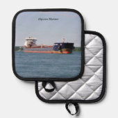 アルゴママリナーポットホルダー 鍋敷き (正面/裏面)