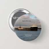 アルゴマモントリオレボタン 缶バッジ (正面&裏面)