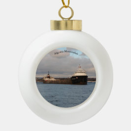 アルゴマモントリオレボールまたはスノーフレークオーナメント セラミックボールオーナメント