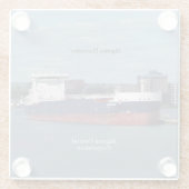 アルゴマ収穫機ガラスコースター ガラスコースター (裏面)