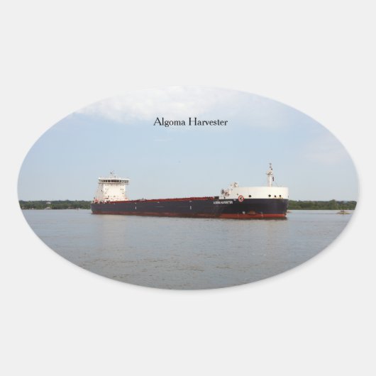 アルゴマ収穫機シール 楕円形シール (正面)