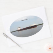 アルゴマ収穫機シール 楕円形シール (封筒)