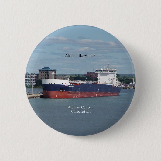 アルゴマ収穫機ボタン 缶バッジ (正面)