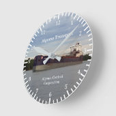 アルゴマ輸送時計 ラウンド壁時計 (傾斜)