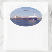 アルゴマ・ソルトのステッカー 楕円形シール (バッグ)