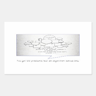 アルゴリおもしろいズム 長方形シール