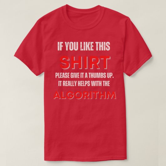 アルゴリズおもしろいムデザインV2 Tシャツ (デザイン正面)