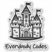 アルゴリズミアカスタムのキングダムカットビニールステッカー シール (正面)