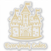 アルゴリズミアカスタムのキングダムカットビニールステッカー シール (正面)