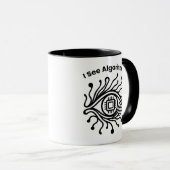 アルゴリズムが表示される – Mug for Coders & Tech Lovers マグカップ (正面右)