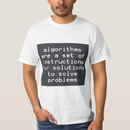 アルゴリズム 命令 解決策 問題を解く Tシャツ (正面)