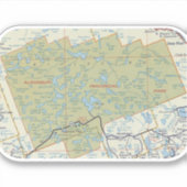 アルゴンキンパークヴィンテージマップ シール (正面)