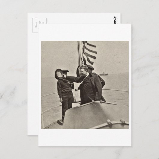 アルゴンキンブルムース社長テディ・ルーズベルト ポストカード (正面/裏面)