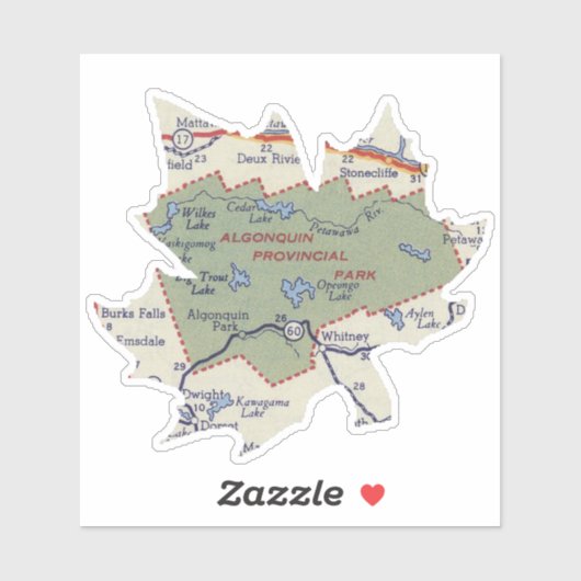 アルゴンキンプロヴィショナルパークヴィンテージ シール (シート)