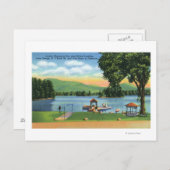 アルゴンキンベイビューオブバック山とパイロットノブ ポストカード (正面/裏面)