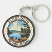 アルゴンキン地方パークトラベルアートヴィンテージ キーホルダー (裏面)