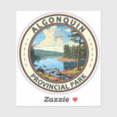 アルゴンキン地方パークトラベルアートヴィンテージ シール (シート)