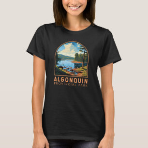 アルゴンキン地方公園旅行アートバッジ Tシャツ