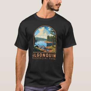 アルゴンキン地方公園旅行アートバッジ Tシャツ
