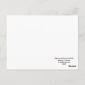 アルゴンキン秋モーニング ポストカード (裏面)