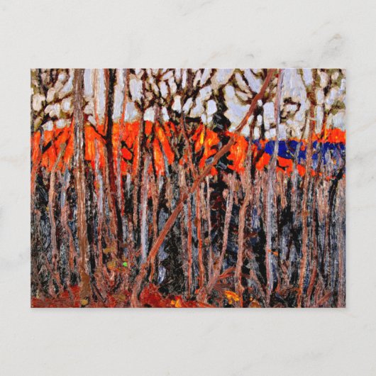 アルゴンクィンパーク、トム・トムソンの絵 ポストカード (正面)