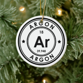 アルゴン元素 セラミック オーナメント