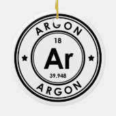 アルゴン元素 セラミック オーナメント (裏面)