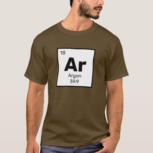アルゴン/周期表 – ArエレメントTシャツ Tシャツ (正面)