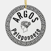 アルゴ語 – ペロポネゼ（ギリシャ） セラミックオーナメント (正面)