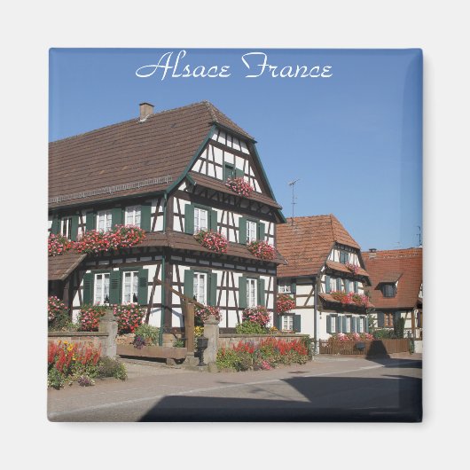 アルサス・フランスの高精細写真 マグネット (正面)